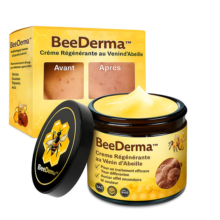 BeeDerma™ Crème Régénérante au Venin d’Abeille | Répare, lisse et revitalise votre peau en 10 minutes!